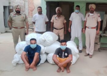 ਸੀ. ਆਈ. ਏ. ਸਟਾਫ ਬਾਘਾਪੁਰਾਣਾ ਨੇ ਤਿੰਨ ਕੁਇੰਟਲ ਪੋਸਤ ਸਣੇ 2 ਵਿਅਕਤੀ ਕੀਤੇ ਕਾਬੂ