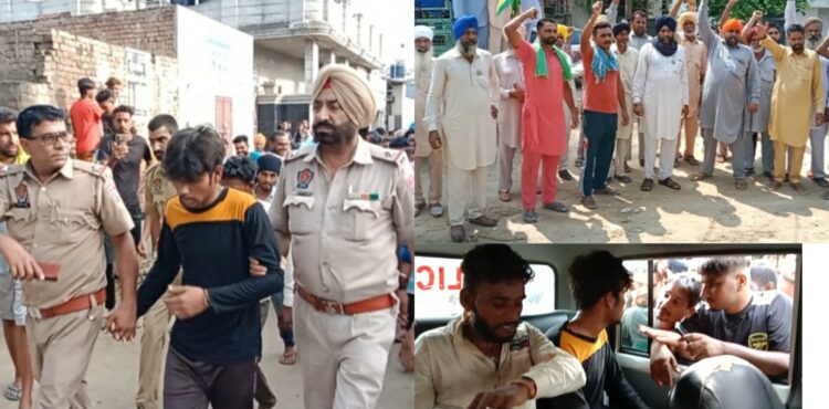 ਲੁੱਟ ਖੋਹ ਕਰਨ ਵਾਲੇ ਗਿਰੋਹ ਦੇ ਦੋ ਮੈਂਬਰ ਲੋਕਾਂ ਨੇ ਕੀਤੇ ਕਾਬੂ ,ਦੋ ਹੋਏ ਫਰਾਰ,ਇਲਾਕੇ ਵਿੱਚੋਂ ਲੁੱਟੇਰੇ ਅਤੇ ਚੋਰਾਂ ਦਾ ਸਫਾਇਆ ਕਰਕੇ ਹੀ ਦਮ ਲਵਾਂਗੇ-ਥਾਣਾ ਮੁੱਖੀ