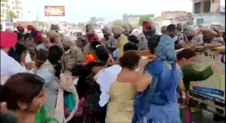 ਕਾਂਗਰਸ ਪ੍ਰਧਾਨ ਨਵਜੋਤ ਸਿੱਧੂ ਦਾ ਮੋਗਾ ਪਹੁੰਚਣ ਤੇ ਹੋਇਆ ਵਿਰੋਧ