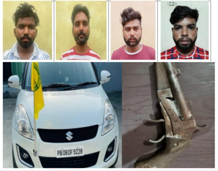 ਮੋਗਾ ਪੁਲਿਸ ਦੀ ਵੱਡੀ ਕਾਮਯਾਬੀ,ਕਾਰ ਦੀ ਟੈਸਟ ਡਰਾਇਵ ਕਰਨ ਵੇਲੇ ਲੈ ਕੇ ਹੋਏ ਸੀ ਫਰਾਰ,5 ਵਿਚੋਂ 4 ਕਾਬੂ,