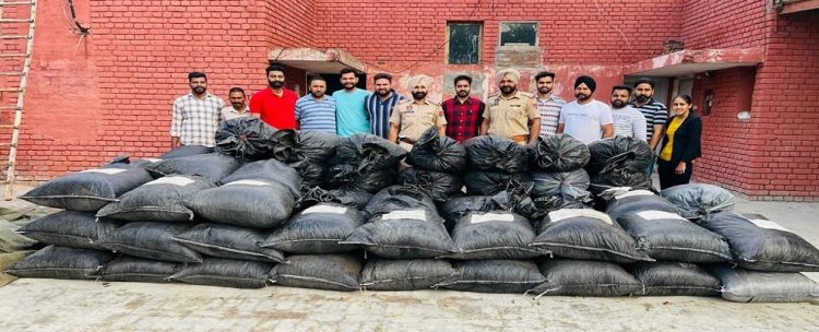 ਮੋਗਾ ਪੁਲਿਸ ਨੇ ਇੱਕ ਗਡਾਊਨ ਵਿੱੱਚੋਂ ਕੀਤਾ ਵੱਡੀ ਮਾਤਰਾ ਵਿੱਚ ਚੂਰਾ ਪੋਸਤ ਬਰਾਮਦ