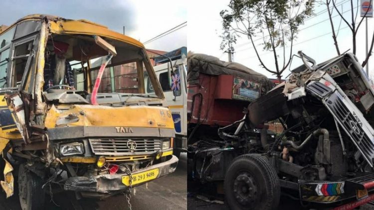 ਮੋਗਾ ਵਿਚ ਸਕੂਲ ਅਤੇ ਟਰਾਲੇ ਦੀ ਹੋਈ ਭਿਆਨਕ ਟੱਕਰ, ਕਈ ਜਖਮੀ