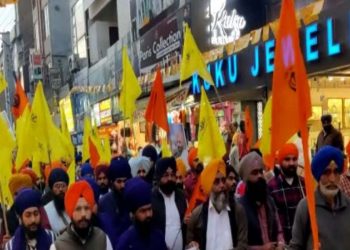 ਦੀਪ ਸਿੱਧੂ ਦੀ ਯਾਦ ਵਿੱਚ ਕੱਢੇ ਕੇਸਰੀ ਮਾਰਚ ਵਿੱਚ ਗੂੰਜੇ ਖਾਲਿਸਤਾਨ ਜਿੰਦਾਬਾਦ ਦੇ ਨਾਅਰੇ