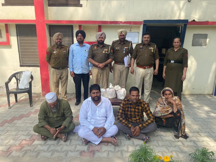 ਸੀ.ਆਈ.ਏ ਸਟਾਫ ਬਾਘਾਪੁਰਾਣਾ ਵੱਲੋਂ ਦੋ ਵੱਖ – ਵੱਖ ਮੁਕੱਦਮਿਆ ਵਿੱਚ 3 ਕਿੱਲੋ 500 ਗ੍ਰਾਮ ਅਫੀਮ ਸਮੇਤ 4 ਦੋਸ਼ੀ ਅਤੇ 50 ਗ੍ਰਾਮ ਹੈਰੋਇਨ ਸਮੇਤ 01 ਦੋਸ਼ੀ ਕਾਬੂ