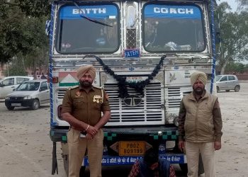 ਮੋਗਾ ਪੁਲਿਸ ਵੱਲੋਂ ਚੋਰੀ ਦੇ 10 ਟਾਇਰਾ ਟਰਾਲੇ ਸਮੇਤ 1 ਦੋਸੀ ਕਾਬੂ