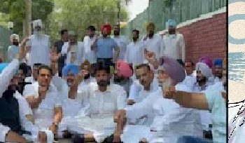 ਮੁੱਖ ਮੰਤਰੀ ਭਗਵੰਤ ਮਾਨ ਨਹੀਂ ਮਿਲੇ ਕਾਂਗਰਸੀਆਂ ਨੂੰ, ਉਨ੍ਹਾਂ ਲਾਇਆ ਧਰਨਾ, ਤਾਂ ਪੁਲਿਸ ਨੇ ਫੜ ਕੇ ਕੀਤੇ ਅੰਦਰ 