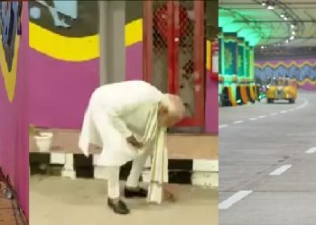 ਪ੍ਰਧਾਨ ਮੰਤਰੀ ਨਰਿੰਦਰ ਮੋਦੀ ਸਫਾਈ ਅਤੇ ਸਵੱਛਤਾ ਦਾ ਸਨੇਹਾ ਦੇਣ ਦਾ ਕਦੇ ਮੌਕਾ ਨਹੀਂ ਗਵਾਉਂਦੇ,ਤੇ ਖੁਦ ਵੀ ਸਫਾਈ ਮੁਹਿੰਮ ਵਿੱਚ ਜੁਟ ਜਾਂਦੇ ਹਨ￼