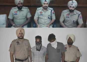 ਮੋਗਾ ਦੇ ਦਾਰਾਪੁਰ ਵਿੱਚ ਬੈਂਕ ਡਕੈਤੀ ਕੇਸ ਨਾਲ ਸਬੰਧਤ ਪੁਲਿਸ ਨੇ ਲੁਟੇਰੇ ਕੀਤੇ ਕਾਬੂ 