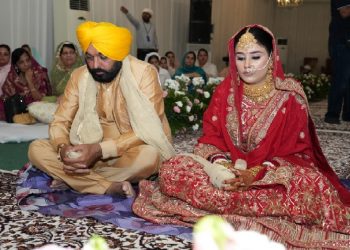ਪੰਜਾਬ ਦੇ ਮੁੱਖ ਮੰਤਰੀ ਭਗਵੰਤ ਸਿੰਘ ਮਾਨ ਅਤੇ ਡਾ ਗੁਰਪ੍ਰੀਤ ਕੌਰ ਦਾ ਹੋਇਆ ਵਿਆਹ
