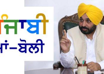 ਮੁੱਖ ਮੰਤਰੀ ਭਗਵੰਤ ਸਿੰਘ ਮਾਨ ਨੇ ਪੰਜਾਬ ਦੇ ਸਾਰੇ ਸਰਕਾਰੀ ਦਫ਼ਤਰਾਂ ਵਿੱਚ ਪੰਜਾਬੀ ਭਾਸ਼ਾ ਲਾਗੂ ਕਰਨ ਦੇ ਕੀਤੇ ਆਦੇਸ਼￼