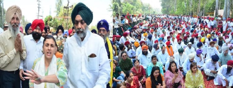 ਕਰਨਲ ਬਾਠ ਅਤੇ ਉਨ੍ਹਾਂ ਬੇਟੇ ਦੀ ਕੁੱਟਮਾਰ ਦਾ ਮਾਮਲਾ ਵਧਿਆ,ਬਾਠ ਦੀ ਪਤਨੀ ਵੱਲੋਂ ਪਟਿਆਲਾ ਵਿੱਚ ਦਿੱਤਾ ਜਾ ਰਿਹਾ ਧਰਨਾ, ਪੁਲੀਸ ਫਸੀ ਕਸੂਤੀ 