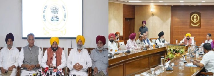ਪੰਜਾਬ ਦੇ ਪਾਣੀਆਂ ਨੂੰ ਲੈਕੇ ਸਾਰੀਆਂ ਸਿਆਸੀ ਪਾਰਟੀਆਂ ਹੋਈਆਂ ਇੱਕ ਜੁੱਟ, ਮੁੱਖ ਮੰਤਰੀ ਦੀ ਅਗਵਾਈ ਵਿੱਚ ਹੋਈ ਸਰਬ ਪਾਰਟੀ ਮੀਟਿੰਗ