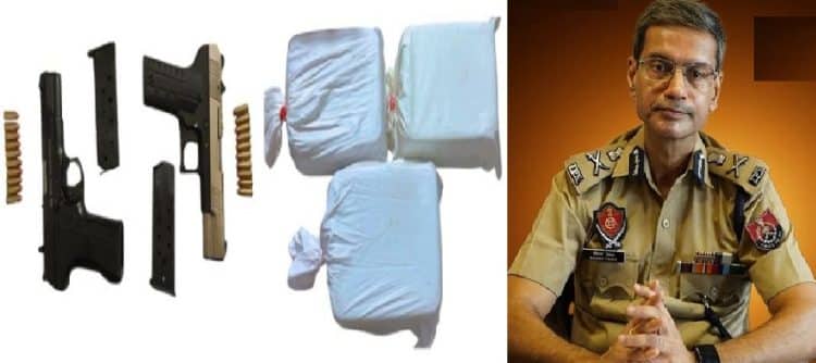 ਪੰਜਾਬ ਪੁਲਿਸ ਨੂੰ ਮਿਲੀ ਵੱਡੀ ਕਾਮਯਾਬੀ,9 ਕਿੱਲੋ ਹੈਰੋਇਨ ਅਤੇ ਹਥਿਆਰਾਂ ਚਾਰ ਵਿਅਕਤੀ ਕੀਤੇ ਕਾਬੂ 